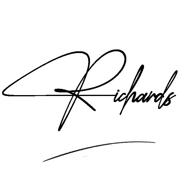 The best stylish Richards name signature simple easy in English