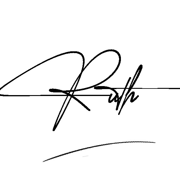 The best stylish Ruth name signature simple easy in English