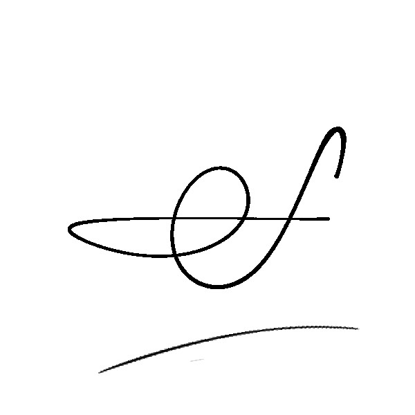 The best stylish S name signature simple easy in English