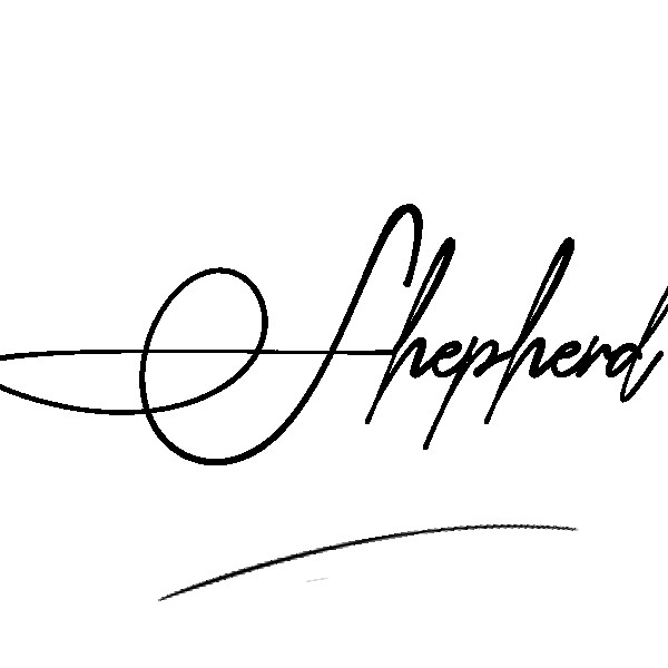 The best stylish Shepherd name signature simple easy in English