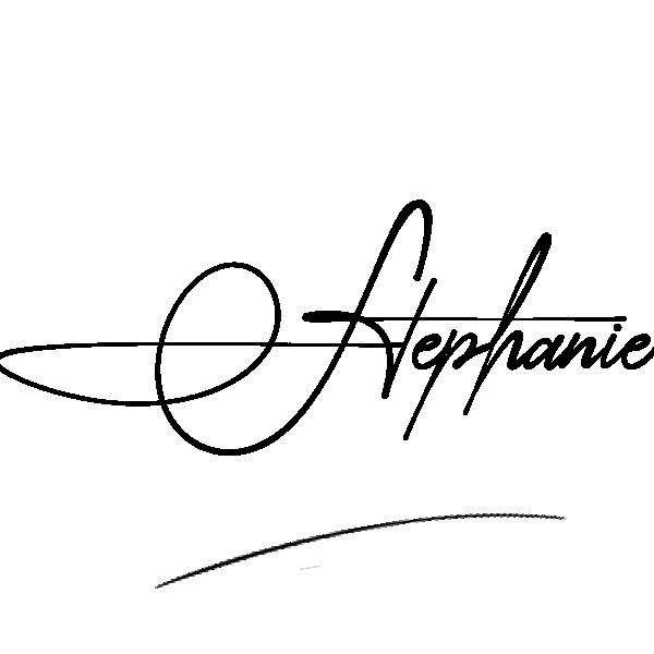 The best stylish Stephanie name signature simple easy in English