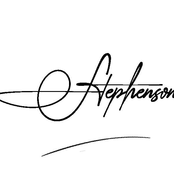 The best stylish Stephenson name signature simple easy in English