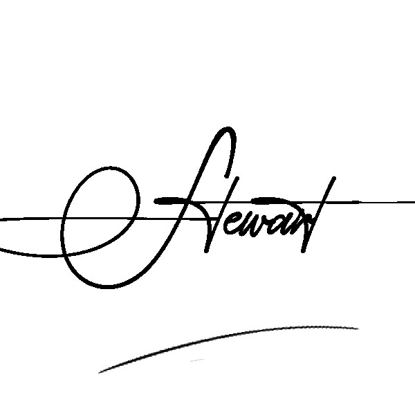 The best stylish Stewart name signature simple easy in English