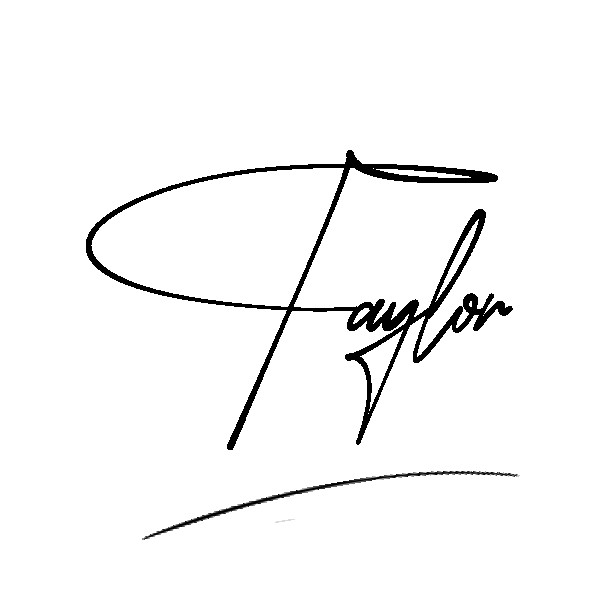 The best stylish Taylor name signature simple easy in English