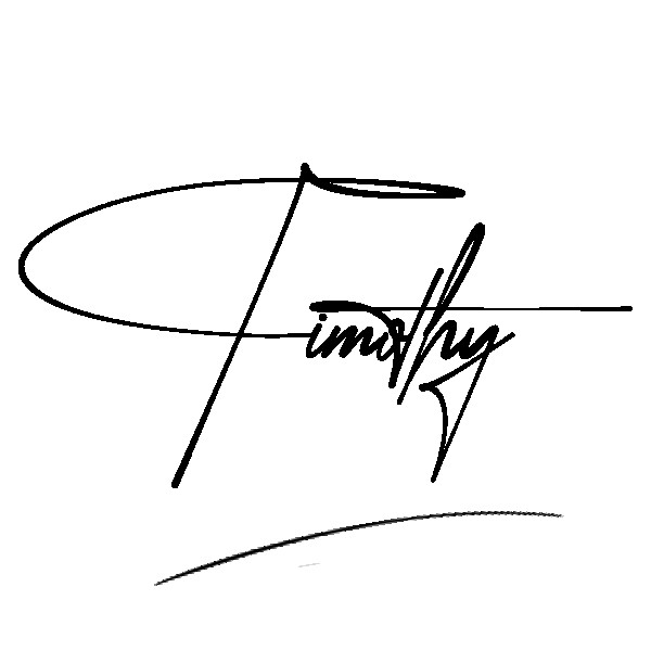 The best stylish Timothy name signature simple easy in English