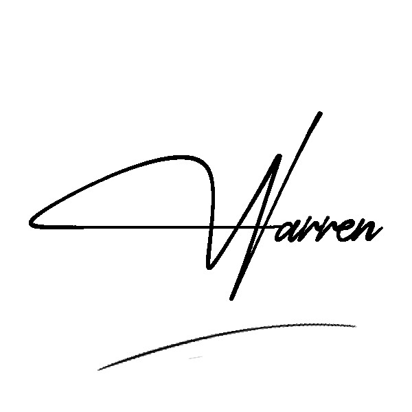 The best stylish Warren name signature simple easy in English