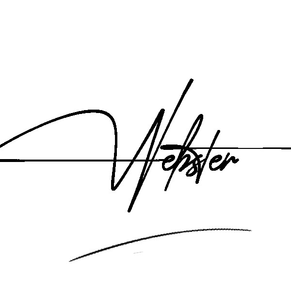 The best stylish Webster name signature simple easy in English