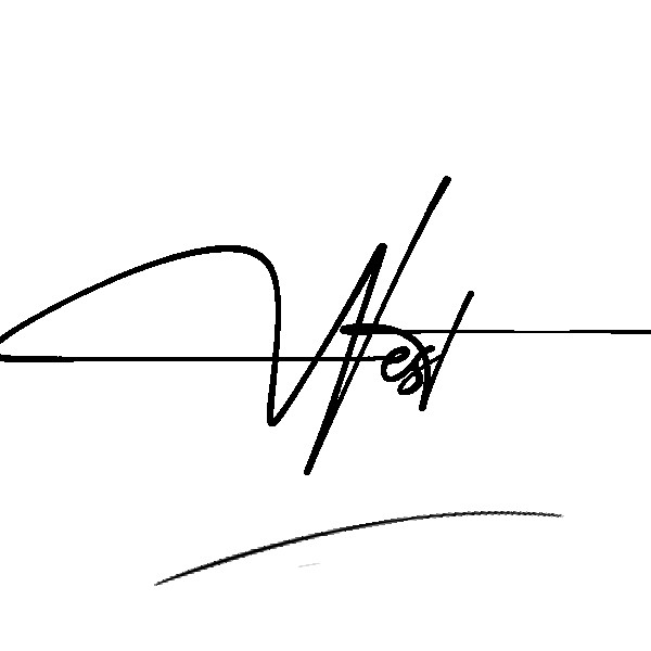 The best stylish West name signature simple easy in English