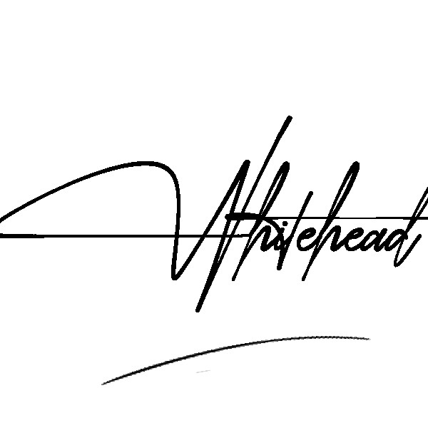 The best stylish Whitehead name signature simple easy in English