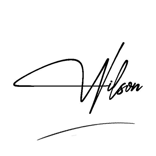 The best stylish Wilson name signature simple easy in English
