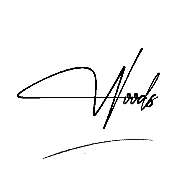 The best stylish Woods name signature simple easy in English