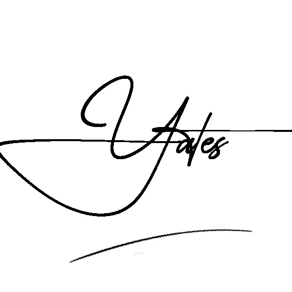 The best stylish Yates name signature simple easy in English